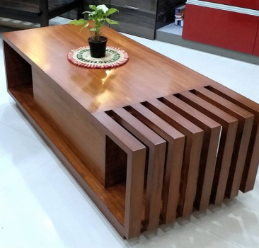 wooden coffee table